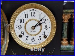 Antique Seth Thomas Adamantine Mantel Clock 8-Day, Time/Strike. Key-wind (ST #A)