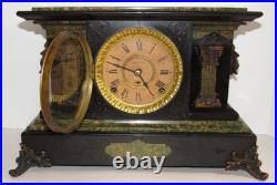 Antique Seth Thomas Adamantine Mantel Clock 8-Day, Time/Strike (S#5)