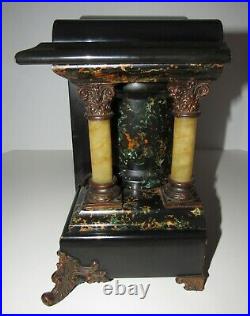 Antique Seth Thomas Adamantine Mantel Clock Case