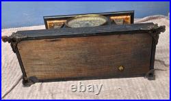 Antique Seth Thomas Adamantine Mantel Clock Model 102 Lion Head Working