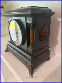 Antique Seth Thomas Adamantine Mantel Clock Working Keeps Time Original Labels