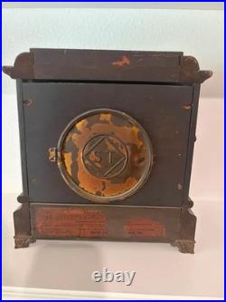 Antique Seth Thomas Adamantine Mantel Clock Working Keeps Time Original Labels
