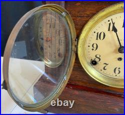 Antique Seth Thomas Adamantine Mantel Shelf 89AD Clock 1916B with key & pendulum