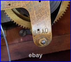 Antique Seth Thomas Adamantine Mantel Shelf 89AD Clock 1916B with key & pendulum