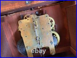 Antique Seth Thomas Adamantine Mantel Shelf 89AD Clock 1916B with key & pendulum