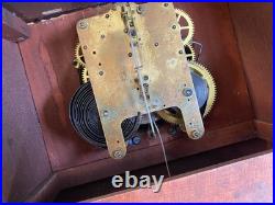 Antique Seth Thomas Adamantine Mantel Shelf 89AD Clock 1916B with key & pendulum