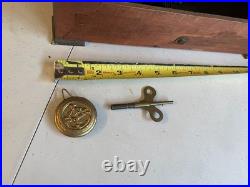 Antique Seth Thomas Adamantine Mantel Shelf 89AD Clock 1916B with key & pendulum
