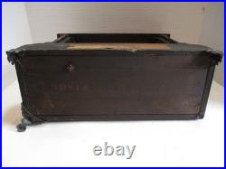 Antique Seth Thomas Adamantine Mantle Clock Faux Marble Lions Head FOR PARTS