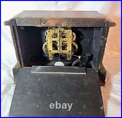 Antique Seth Thomas Adamantine Mantle Clock & Key 1910