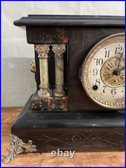Antique Seth Thomas Adamantine Mantle Clock Made in USA (Read Description)