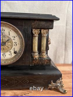 Antique Seth Thomas Adamantine Mantle Clock Made in USA (Read Description)