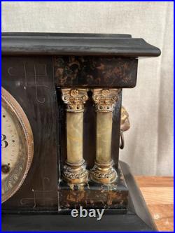 Antique Seth Thomas Adamantine Mantle Clock Made in USA (Read Description)