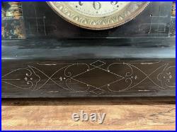 Antique Seth Thomas Adamantine Mantle Clock Made in USA (Read Description)