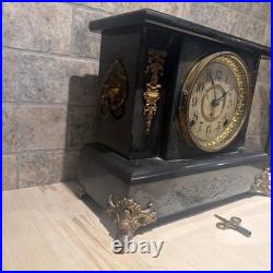 Antique Seth Thomas Adamantine Mantle Clock Mechanical