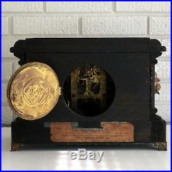 Antique Seth Thomas Adamantine Mantle Clock Pat 1880 Decor Repair Restoration