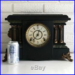 Antique Seth Thomas Adamantine Mantle Clock Pat 1880 Decor Repair Restoration