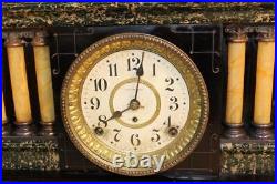 Antique Seth Thomas Adamantine Mantle Clock Pre WWI Serviced & Running