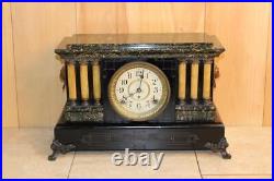 Antique Seth Thomas Adamantine Mantle Clock Pre WWI Serviced & Running