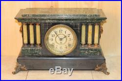 Antique Seth Thomas Adamantine Mantle Clock Running C. 1905