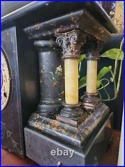 Antique Seth Thomas Adamantine Mantle Clock Shasta 1900s 89AD Movement RARE