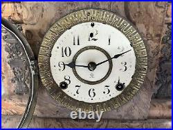 Antique Seth Thomas Adamantine Mantle Clock With Key 1880s WORKING