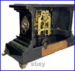 Antique Seth Thomas Adamantine Mantle Clock With Key And Pendulum Fully Serviced