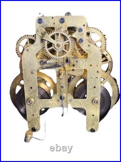 Antique Seth Thomas Adamantine Mantle Clock With Key And Pendulum Fully Serviced