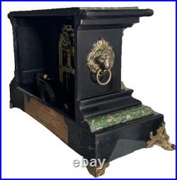 Antique Seth Thomas Adamantine Mantle Clock With Key And Pendulum Fully Serviced