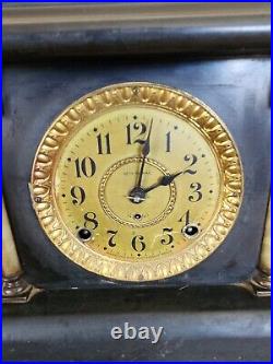 Antique Seth Thomas Adamantine Mantle Clock untested