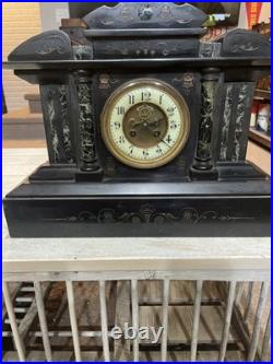 Antique Seth Thomas Adamantine Mantle Clock with Key! Beautiful