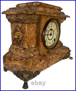 Antique Seth Thomas Adamantine Shelf Mantel Clock Fully Serviced And Tested
