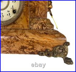 Antique Seth Thomas Adamantine Shelf Mantel Clock Fully Serviced And Tested
