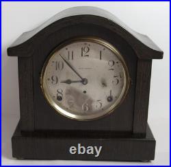 Antique Seth Thomas Adamantine Wood Grain Mantel Clock 8-Day, Time/Strike