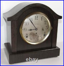 Antique Seth Thomas Adamantine Wood Grain Mantel Clock 8-Day, Time/Strike