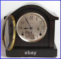 Antique Seth Thomas Adamantine Wood Grain Mantel Clock 8-Day, Time/Strike
