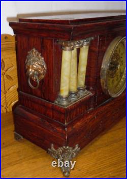 Antique Seth Thomas Adamatine Mantel Clock As Seen