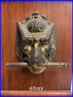 Antique Seth Thomas American Mantel Clock Lion Foot Key Chimes WORKS see VIDEO