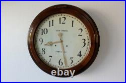 Antique Seth Thomas Arcade Gallery Wall Clock Large Excellent Working Cond