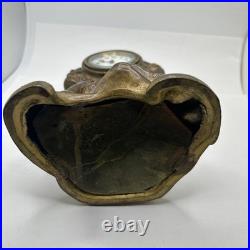 Antique Seth Thomas Art Nouveau Figural Mantel Clock Key Wind Not Working