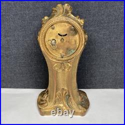 Antique Seth Thomas Art Nouveau Lady Woman Floral Ornate Desk Clock FOR PARTS Antique Seth Thomas Art Nouveau Lady Woman Floral Ornate Desk Clock FOR PARTS