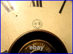 Antique Seth Thomas Ball Top Eclipse Oak Kitchen Clock-very rough-parts/repair