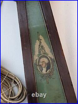 Antique Seth Thomas Banjo Mansfield Clock Washington Mt Vernon Wood Working