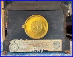Antique Seth Thomas Bay State Adamantine Mantel Clock 4-Column Runs with2 Keys