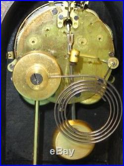 Antique Seth Thomas Beehive Gothic Mantel Clock Porcelain Dial Working