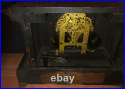 Antique Seth Thomas Black Mantle Clock