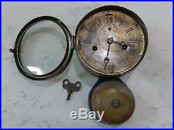 Antique Seth Thomas Brass Bottom Bell Ship's Clock