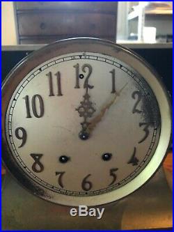 Antique Seth Thomas Brass & Copper Ships Clock Style Mantle Clock 6 Dial RARE