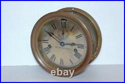Antique Seth Thomas Brass Nautical Boat Ship Clock