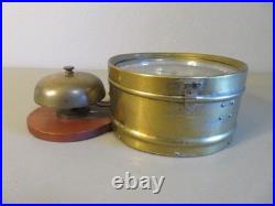 Antique Seth Thomas Brass Ships Clock With External Bell Tested Nice