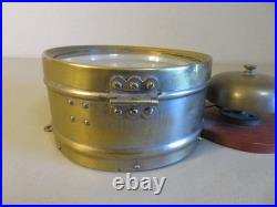 Antique Seth Thomas Brass Ships Clock With External Bell Tested Nice